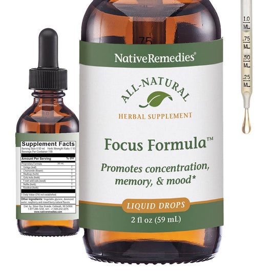 Native Remedies Focus Formula packaging
