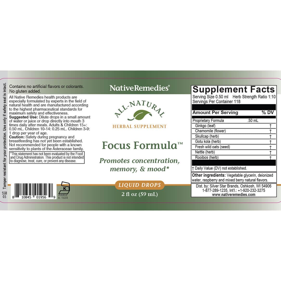 Rooibos plant used in Focus Formula