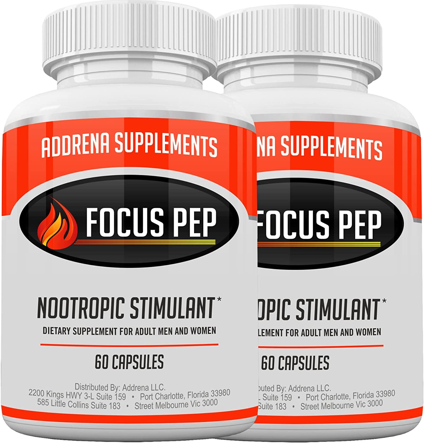 Focus Pep 2 Pack bottle label
