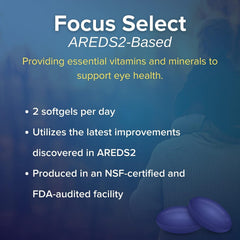 Close-up of AREDS2-based eye vitamin softgels