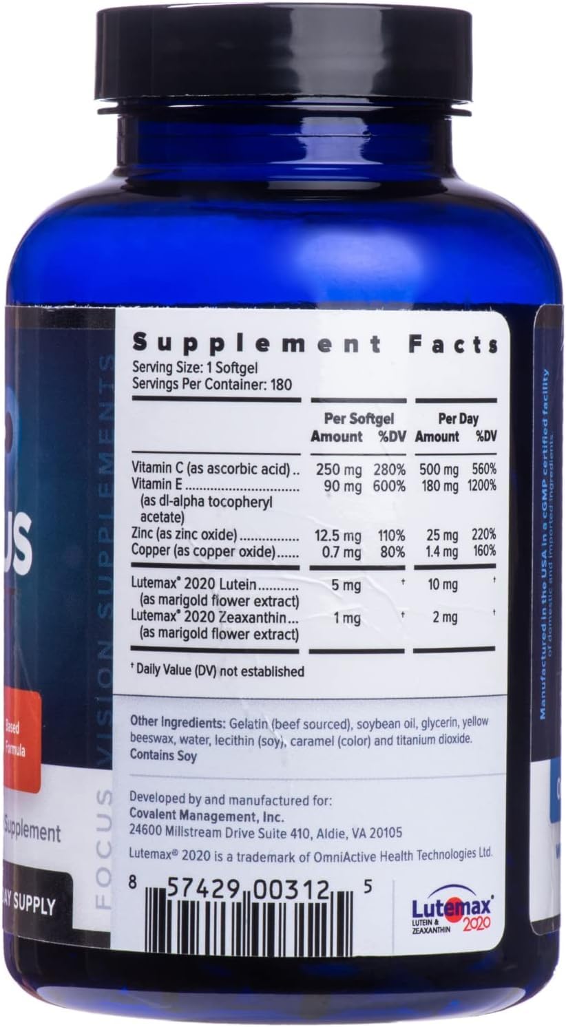 Packaging information showing 180 day supply