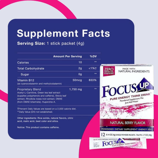12 single-serve FocusUP stick packs
