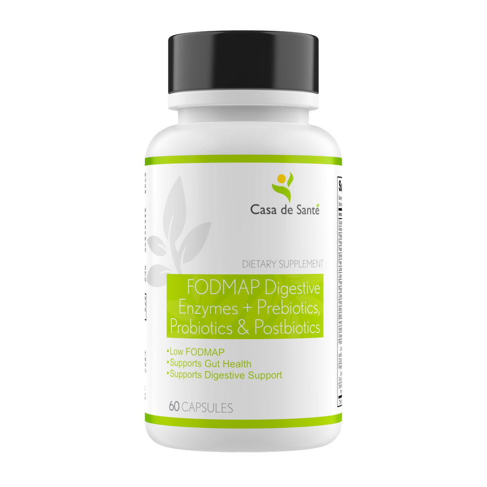 FODMAP digestive enzymes with probiotics and prebiotics blend