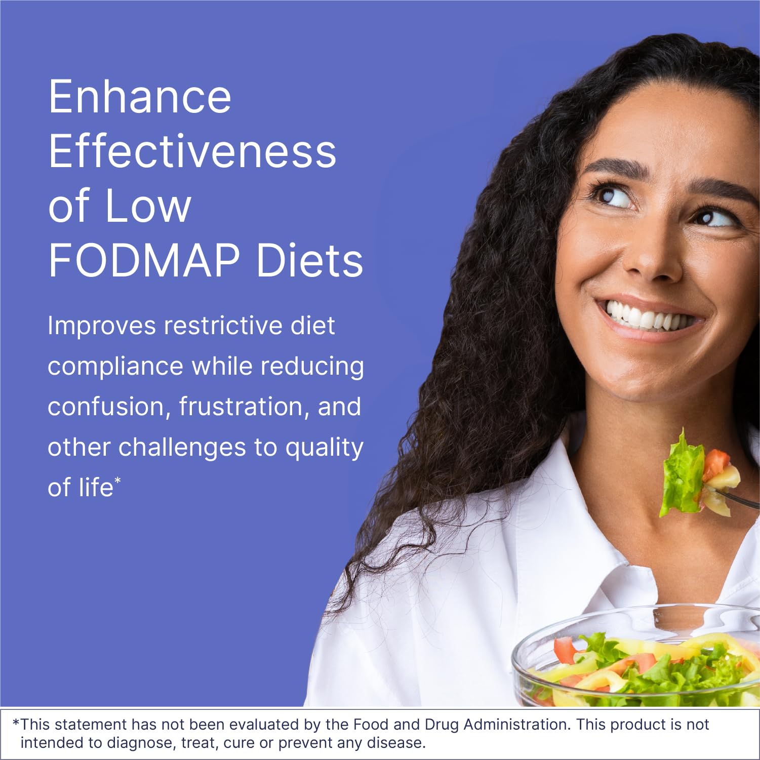 Low FODMAP protocol illustration with FODMATE enzymes