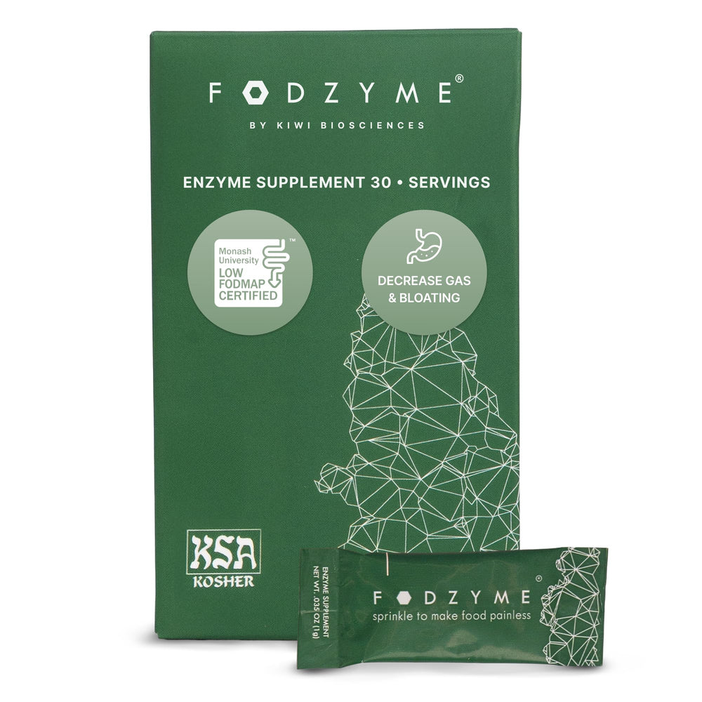 Hero image of FODZYME On-The-Go digestive enzymes packaging