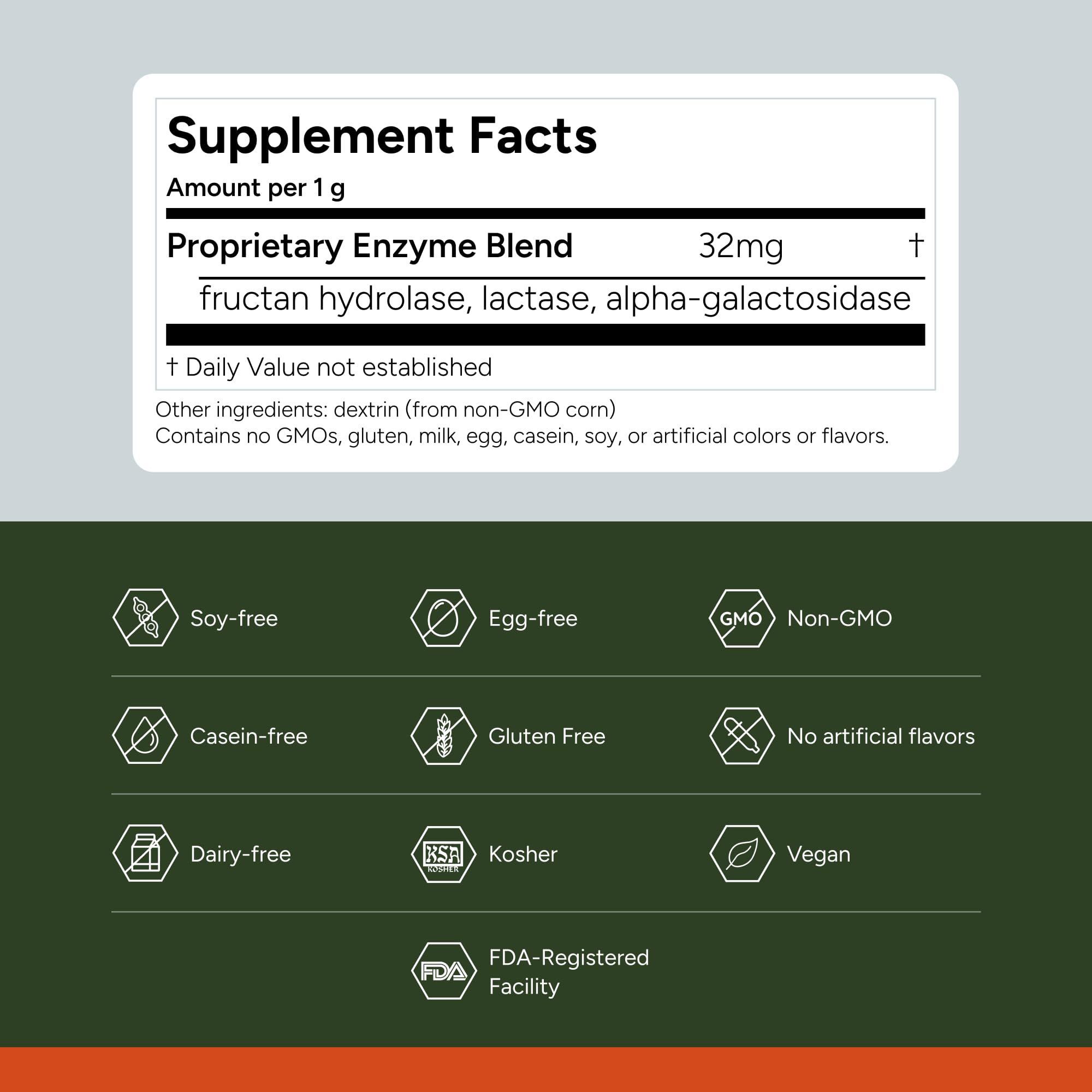 Product packaging and labeling close-up