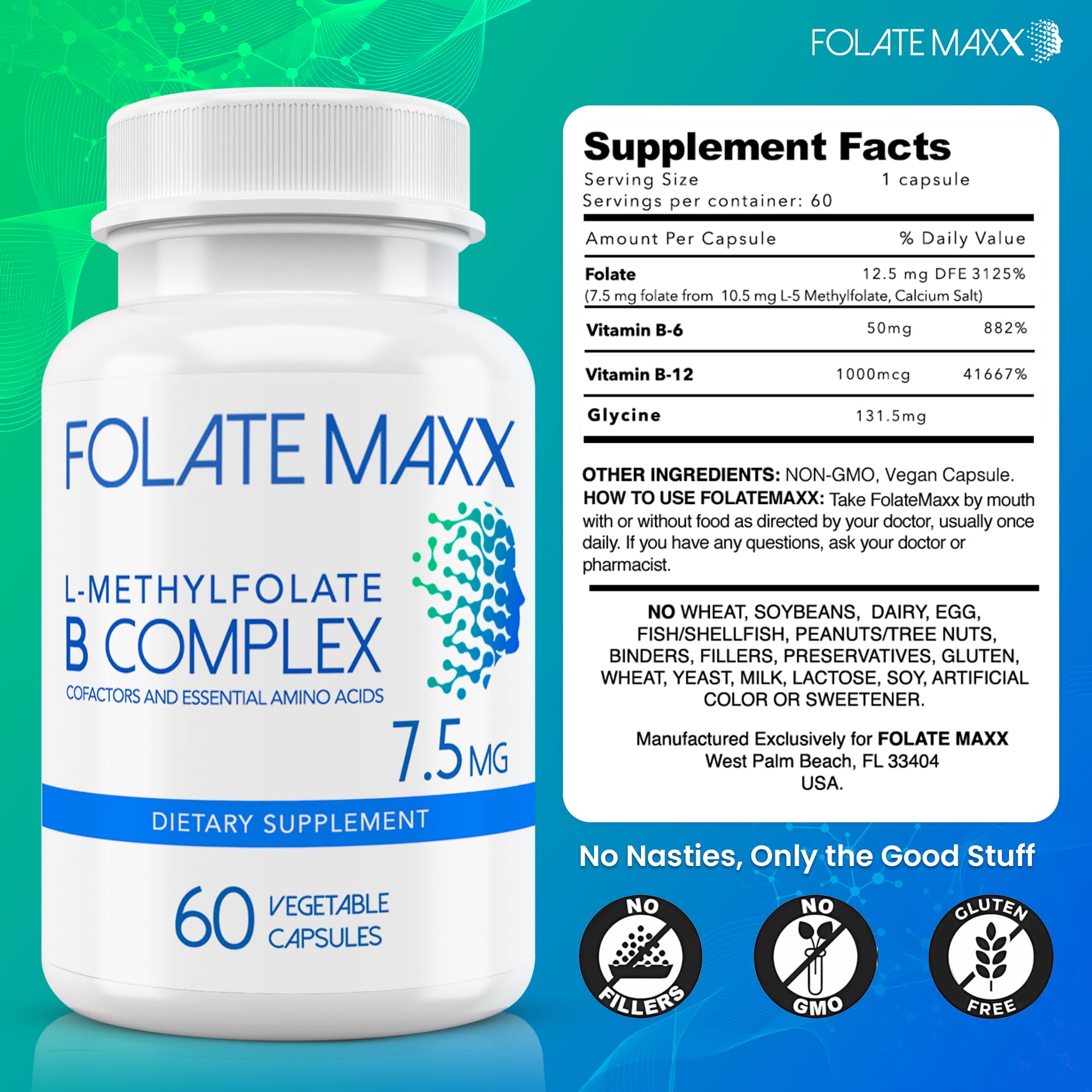 3-in-1 high-potency FolateMaxx formula