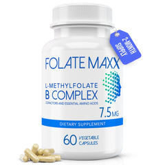 FolateMaxx L-Methylfolate 7.5mg 60-capsule bottle (hero image)