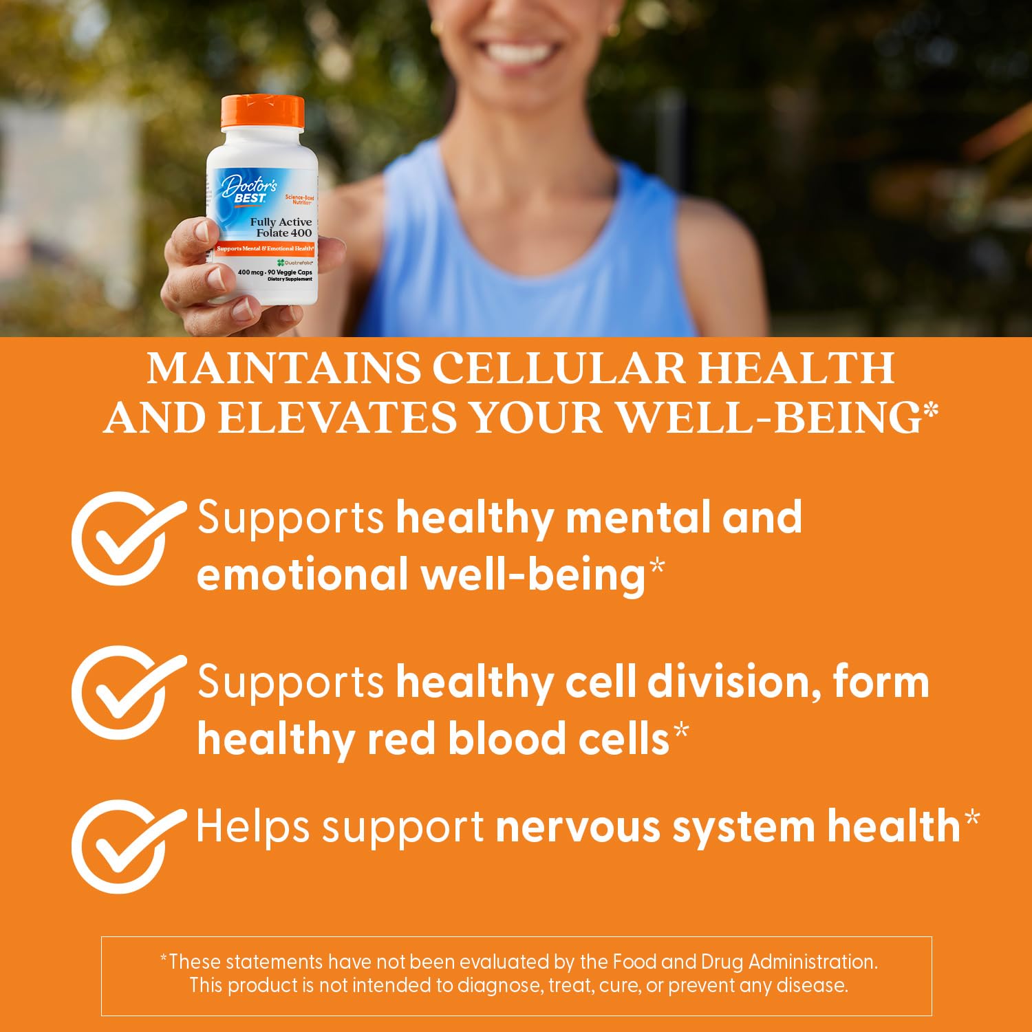 Mental and emotional well-being support from folate