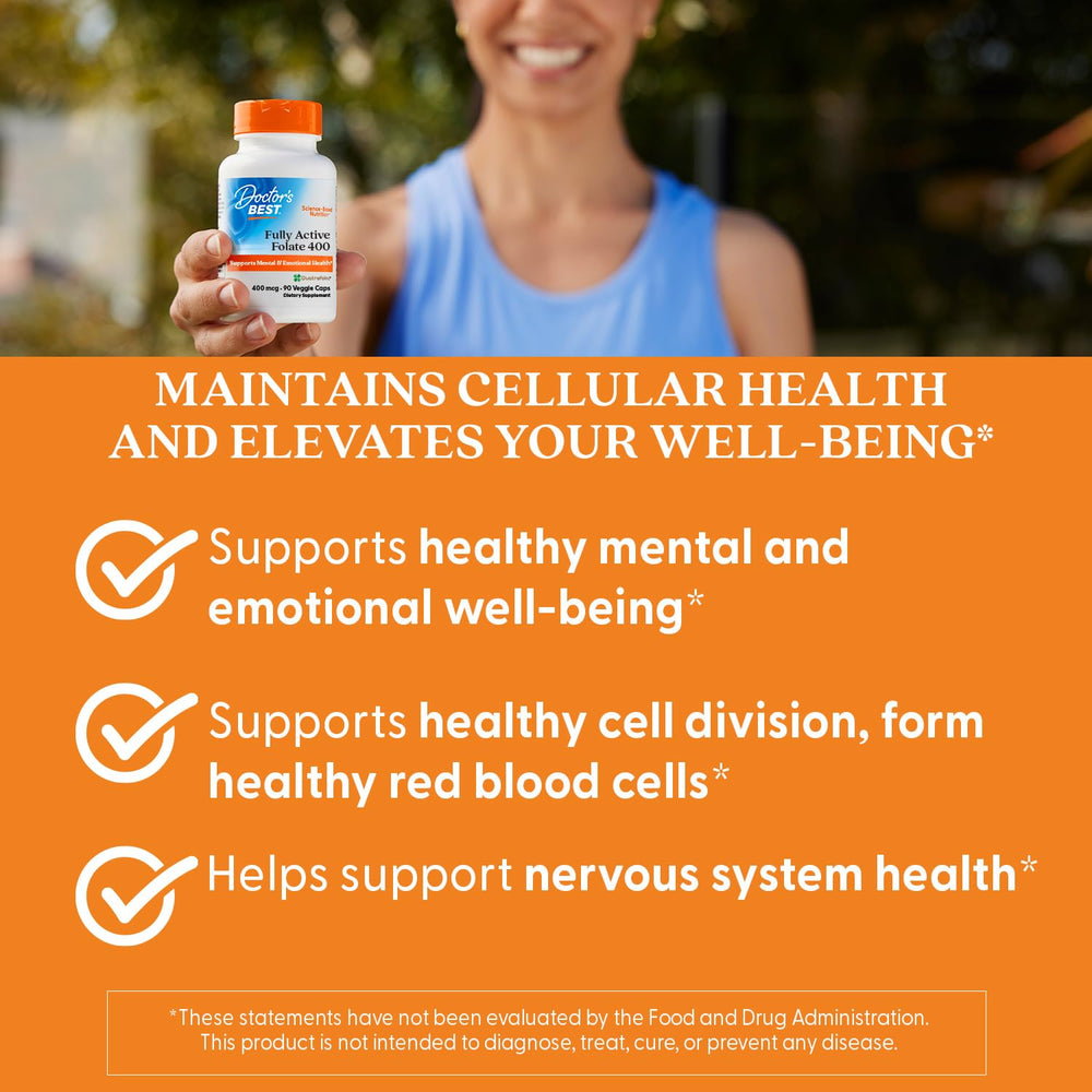 Mental and emotional well-being support from folate