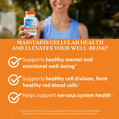 Mental and emotional well-being support from folate