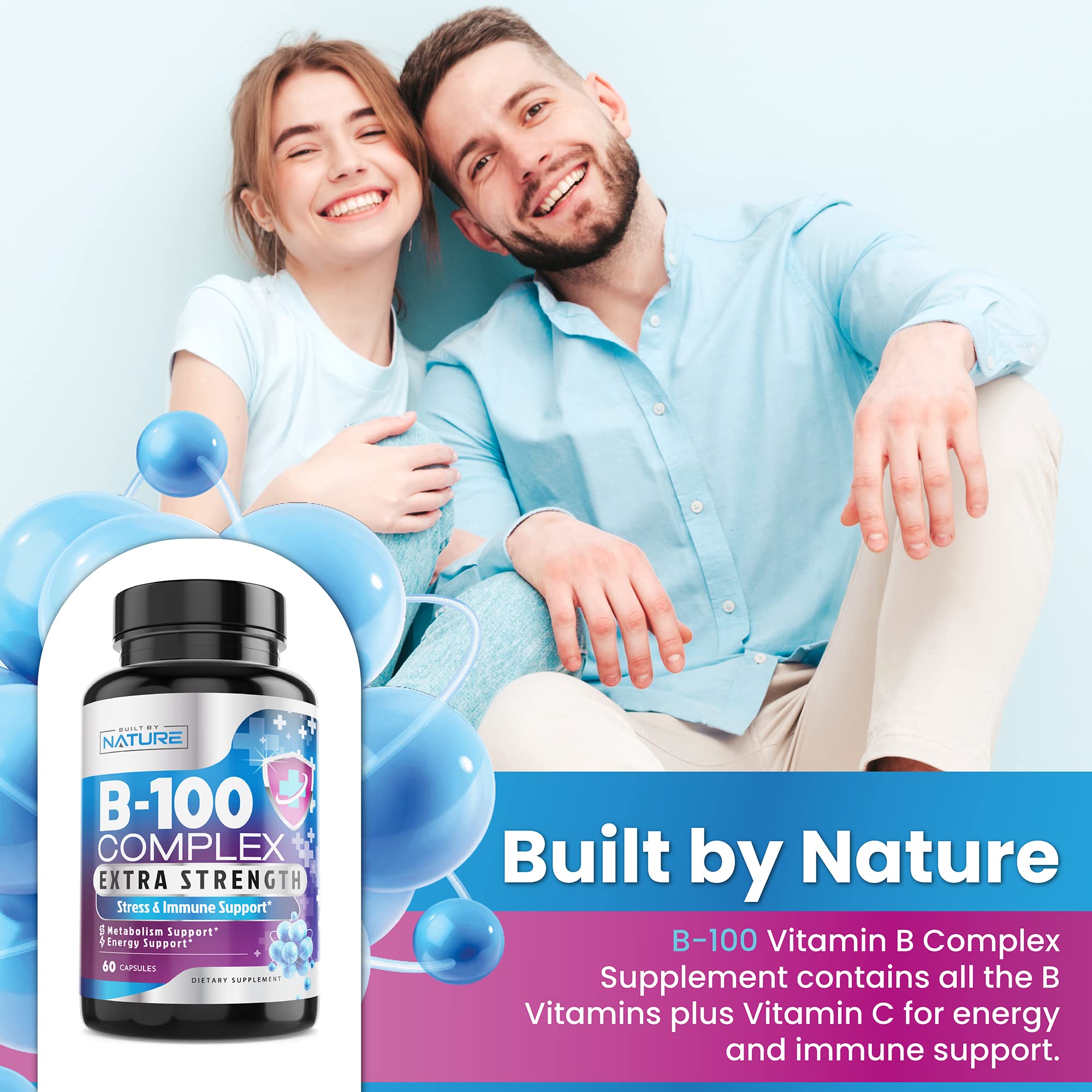 Folic acid and B vitamins close-up
