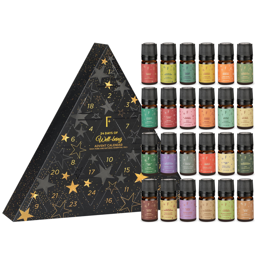 Folkulture Advent Calendar 2025 – 24 essential oils for diffuser set