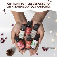 Festive packaging image for Folkulture Christmas diffuser oils