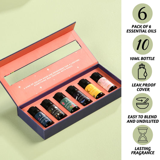 Folkulture 6-pack essential oils diffuser oils packaging back view