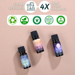 Folkulture essential oils packaging for the 3-pack