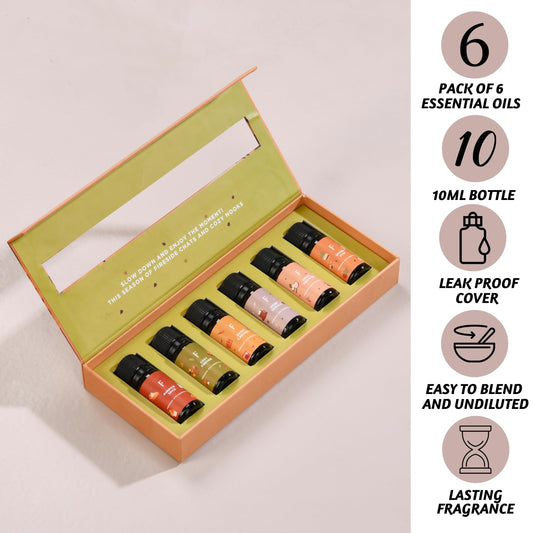 Close-up of one bottle from Folkulture Fall diffuser oil set