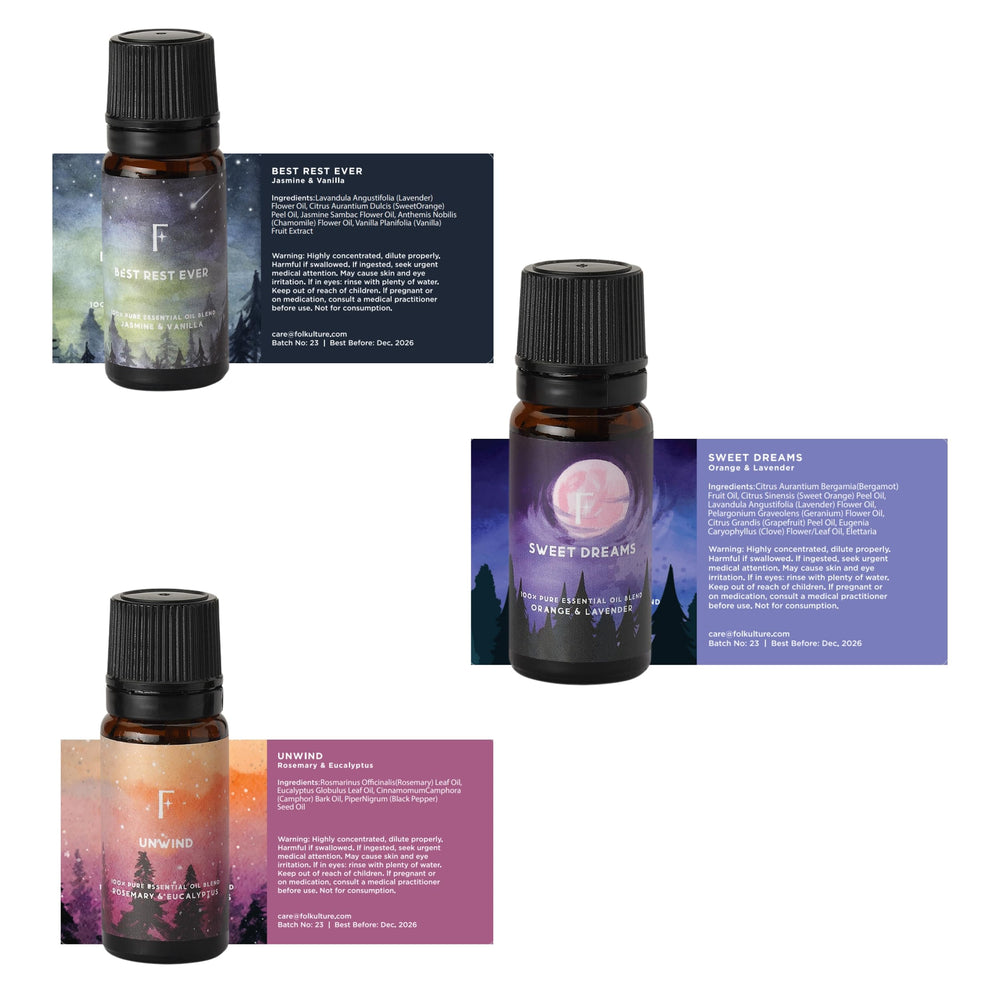 Gift-ready packaging for Folkulture essential oil set