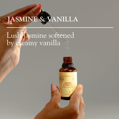 Diffuser-friendly essential oil blend by Folkulture - Jasmine & Vanilla 30ml
