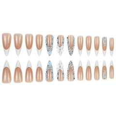 FOLONRAL 24-piece nail set with tools for at home finishes