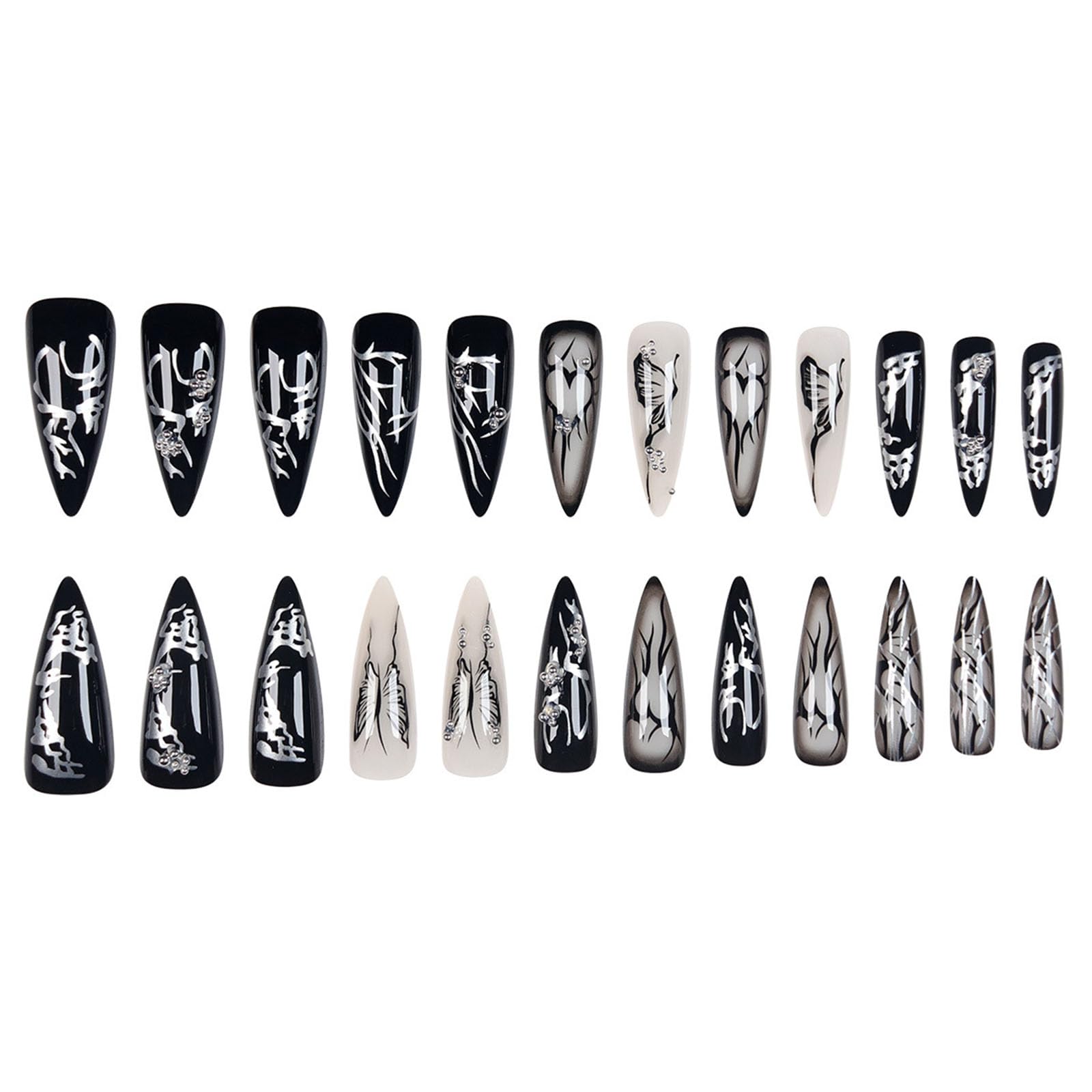 Folonral nail file and tools included for precise nail fitting.