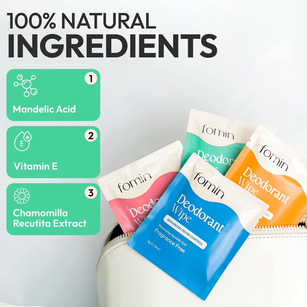 FOMIN 50-count pack emphasizes generous supply for home or trips.