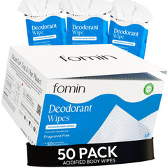 FOMIN acidified travel wipes pack for on-the-go freshness