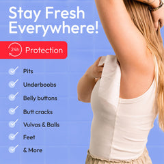 FOMIN acidified travel deodorant wipes underarm use for refreshing comfort anytime.