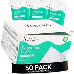 FOMIN Coastal Breeze wipes close-up for on-the-go freshness.