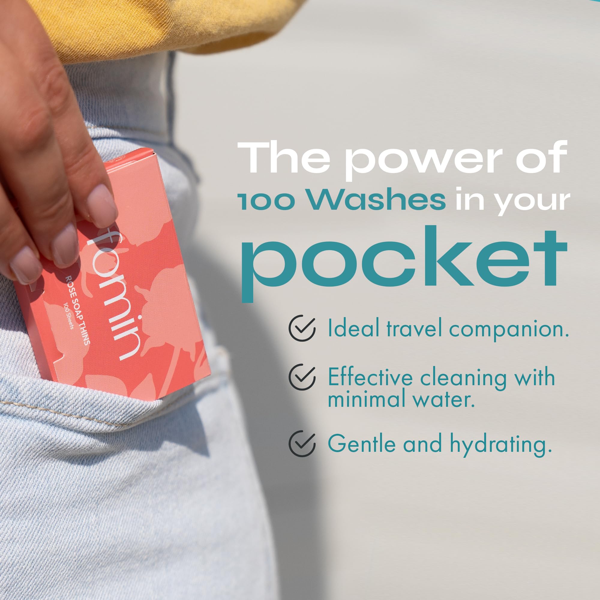 FOMIN Jasmine sheets create foaming lather for fast cleaning