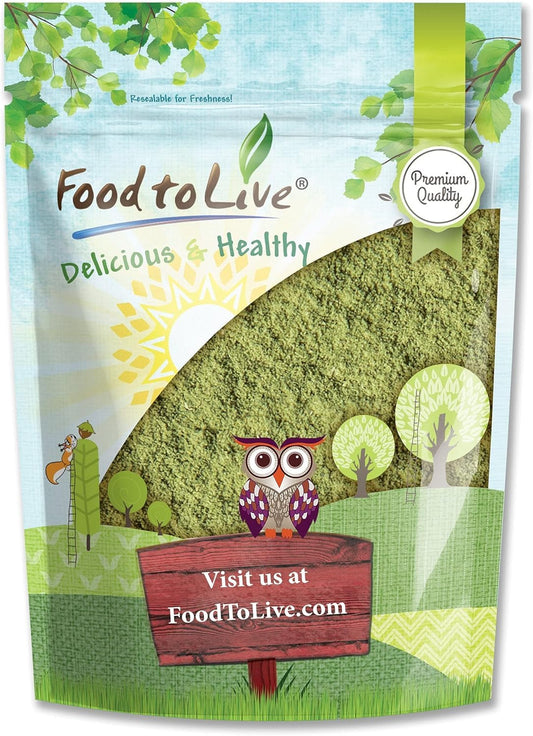 Food to Live Alfalfa Powder 1.5 lb canister front view