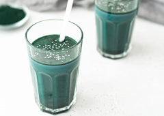 Algae powder added to yogurt, soups, and sauces