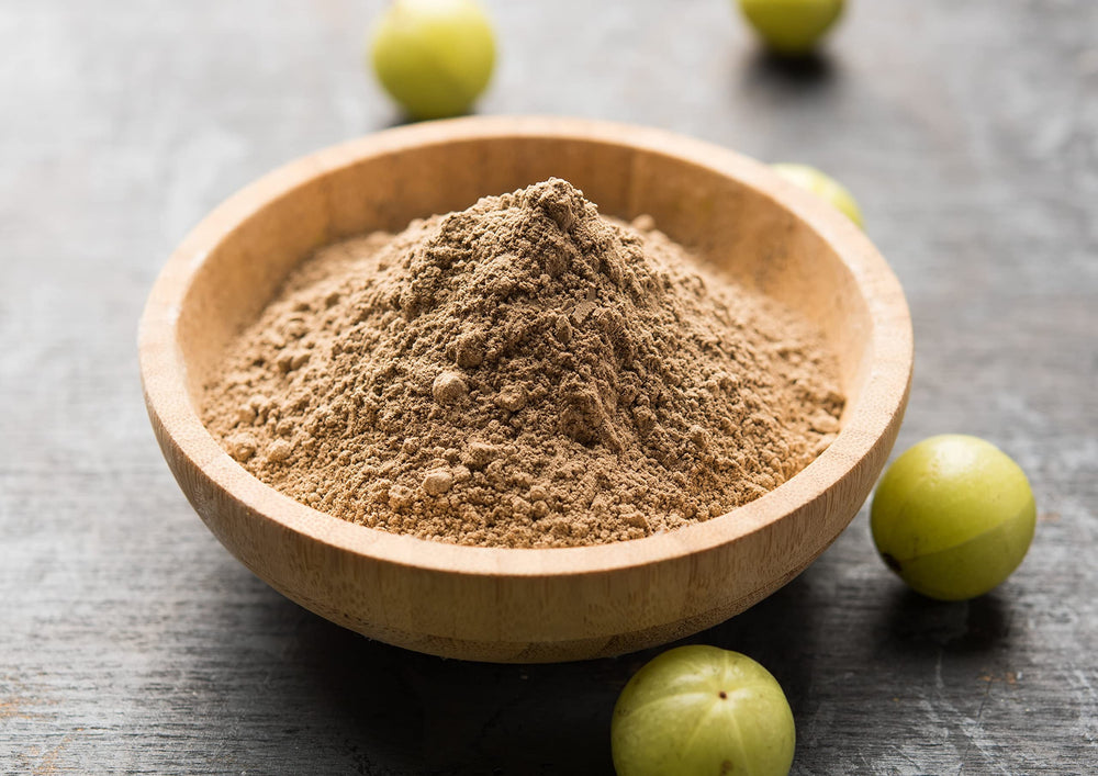 Hair mask made with Amla powder