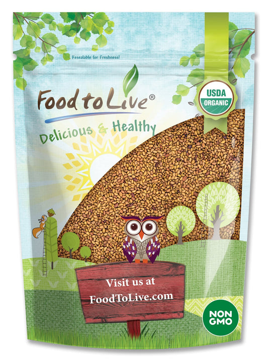 8 oz bag of Food to Live Organic Alfalfa Sprouting Seeds