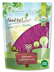 1 lb jar of Food to Live Organic Black Currant Juice Powder