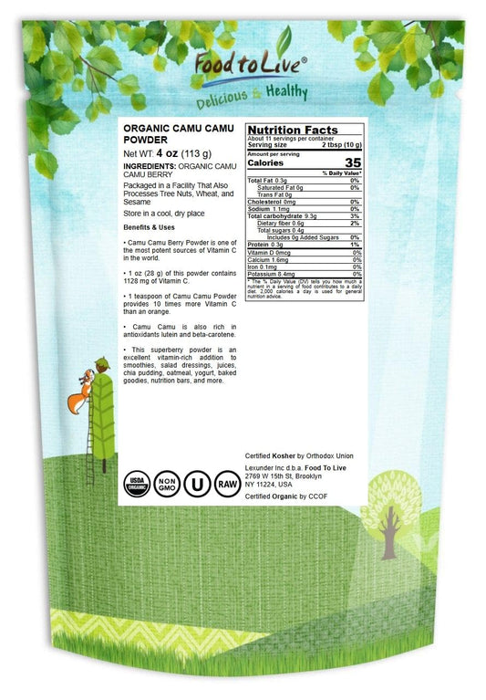 Camu Camu powder in a measuring spoon