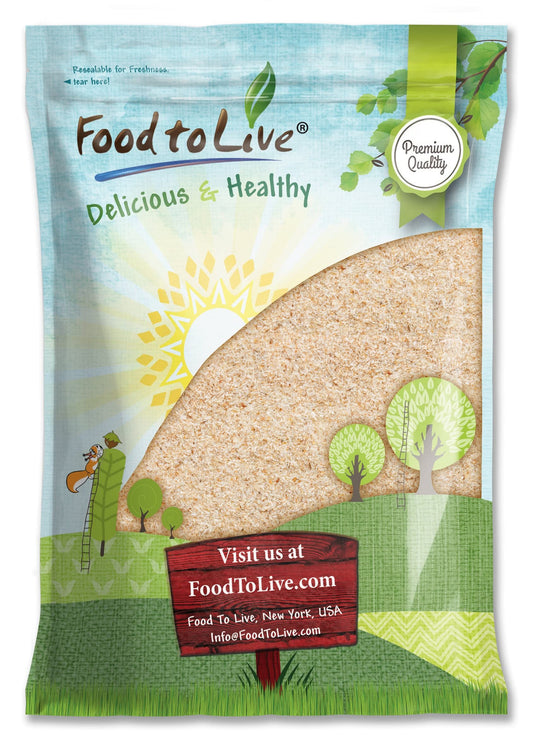 Front view of Food to Live Whole Psyllium Husks 5 lb package