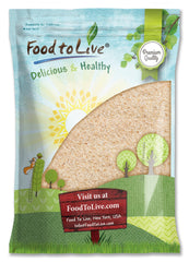 Front view of Food to Live Whole Psyllium Husks 5 lb package