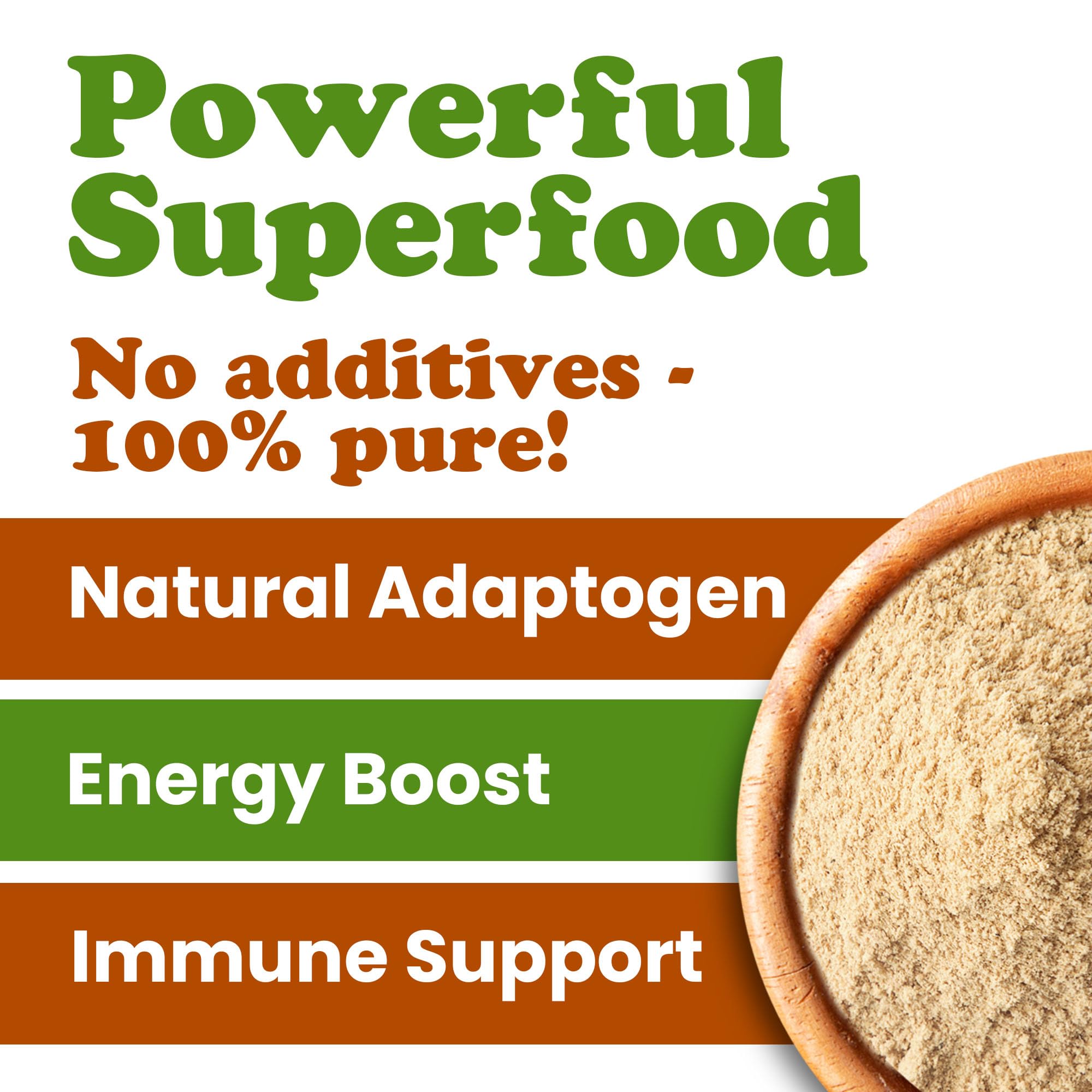 Maca powder incorporated into baking batter