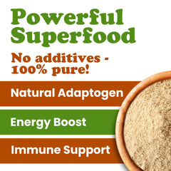 Maca powder incorporated into baking batter
