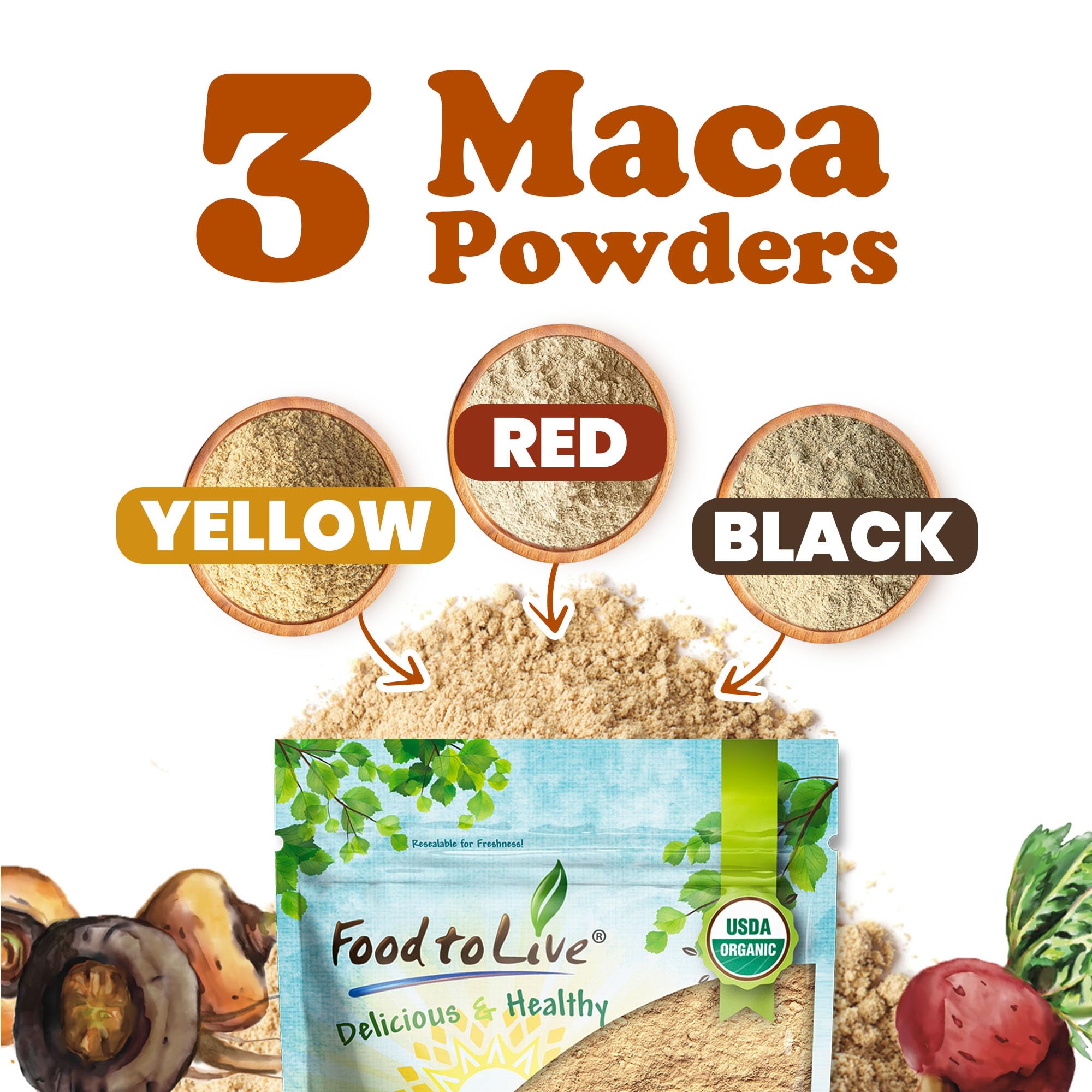 Maca powder added to a smoothie