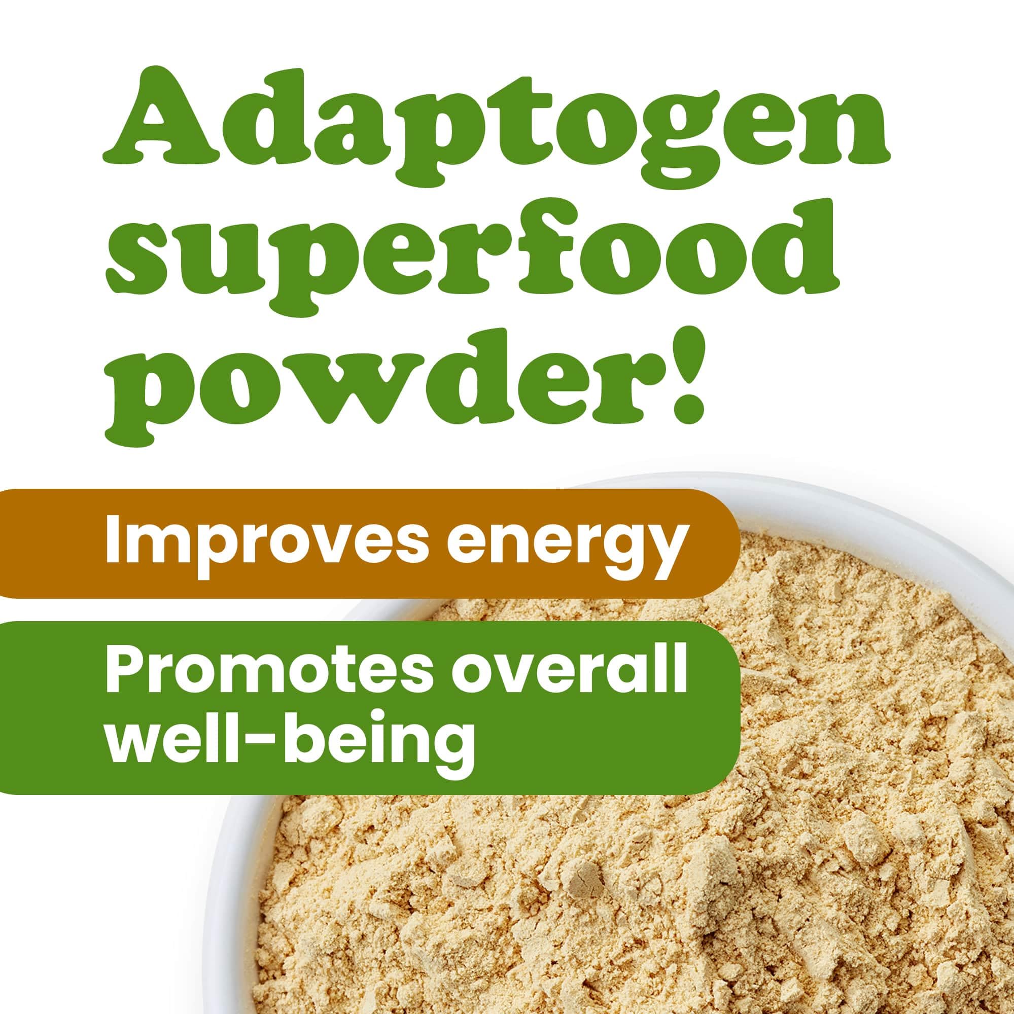Yellow Maca Powder added to a smoothie