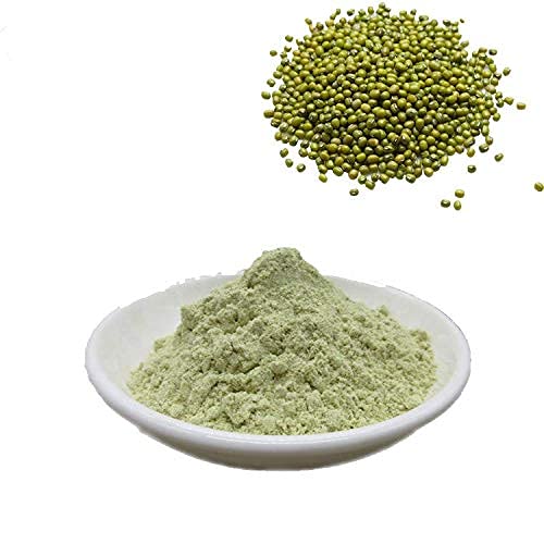 Foodherbs Moong Dal Flour face pack prep, easy blend for a gentle skin treatment