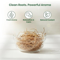 Vetiver roots in resealable pouch ready for storage