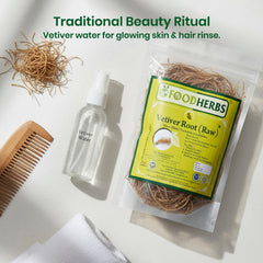Fresh scent of vetiver roots highlighting petrichor-like aroma