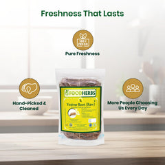 Foodherbs vetiver roots aroma-water offers a fragrant infusion for cooling mood