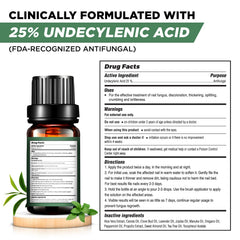Foot Cure anti-fungal-liquid-close-up hints at potential nail health improvements.