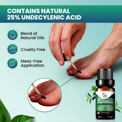 Foot Cure damaged-nails-restorative-repair close-up illustrates strengthening support for nails.
