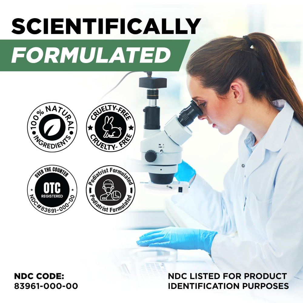 Foot Cure-made-in-usa-label on packaging emphasizes quality manufacturing.