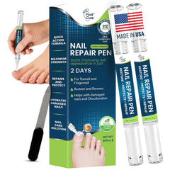 Foot Cure Nail Repair Pen cap closed for easy, on-the-go nail care.